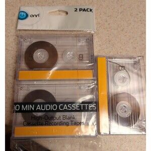 Audio Cassettes Tapes ONN 90 Minute High Output Blank Recording